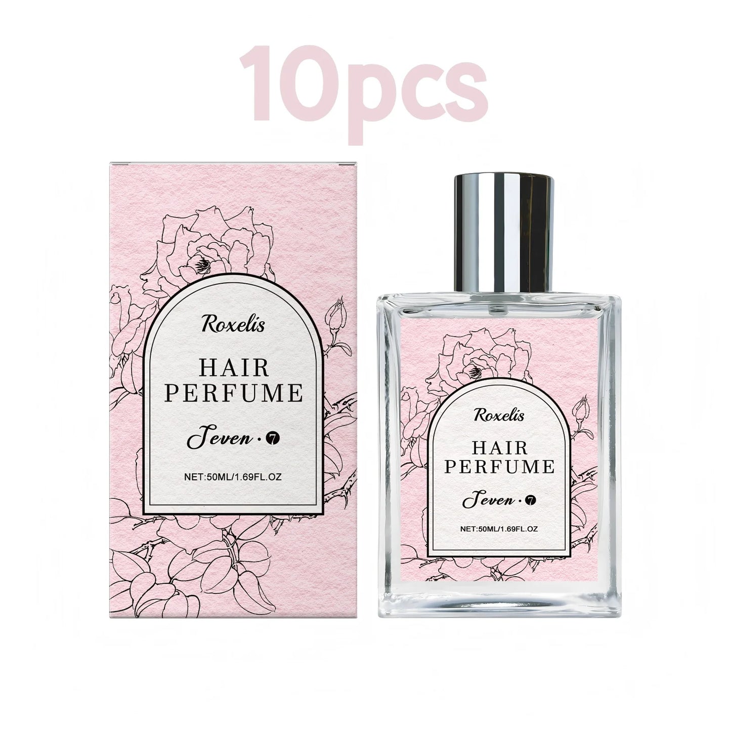 Roxelis 50ml Rose Hair Perfume for Women Charming Floral Fragrance Refreshing Body Scent Elegant Charm for Glowing Dates