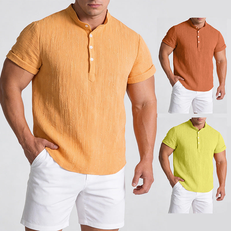 Wish Amazon Ebay Hot-Selling 2026 New Product Men's Casual Short-Sleeved Floral Short-Sleeved Shirt for Men Dropshipping
