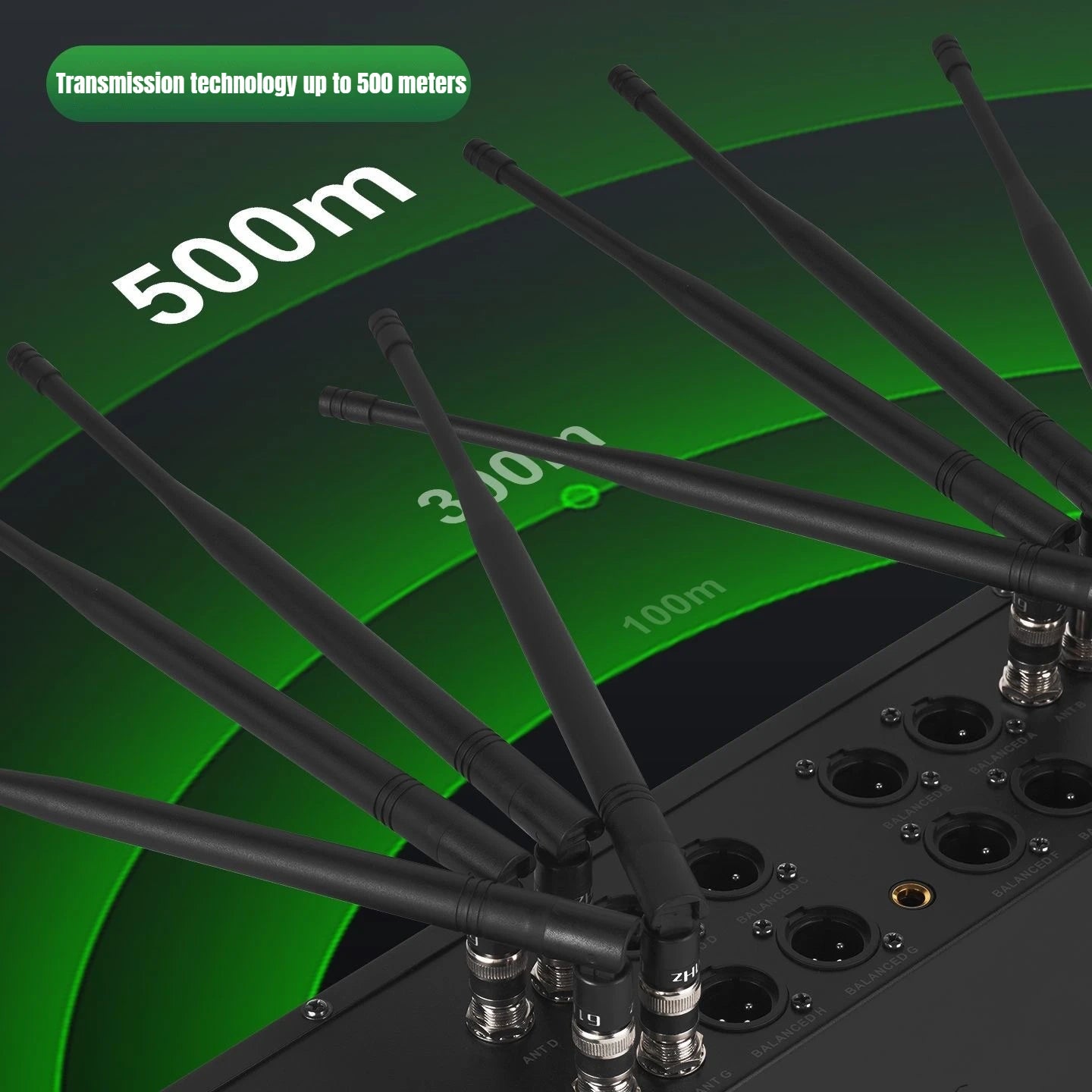 YAMNWEO GX 2/4/8 Channel UHF Wireless Microphone System, Handheld Dynamic Mics, Anti-Howling Stable Signal, Cardioid Pickup for Stage Karaoke Wedding Church Speech Teaching Performance